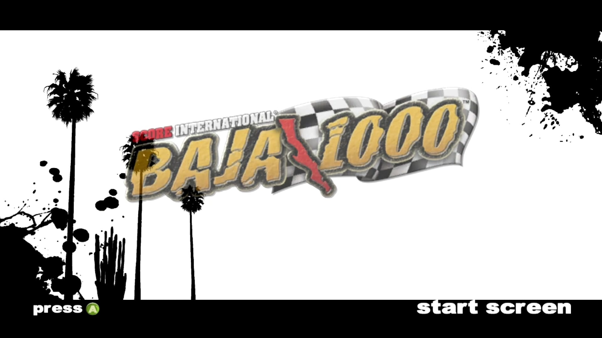 World Championship Off Road Racing title screen for Xbox 360
